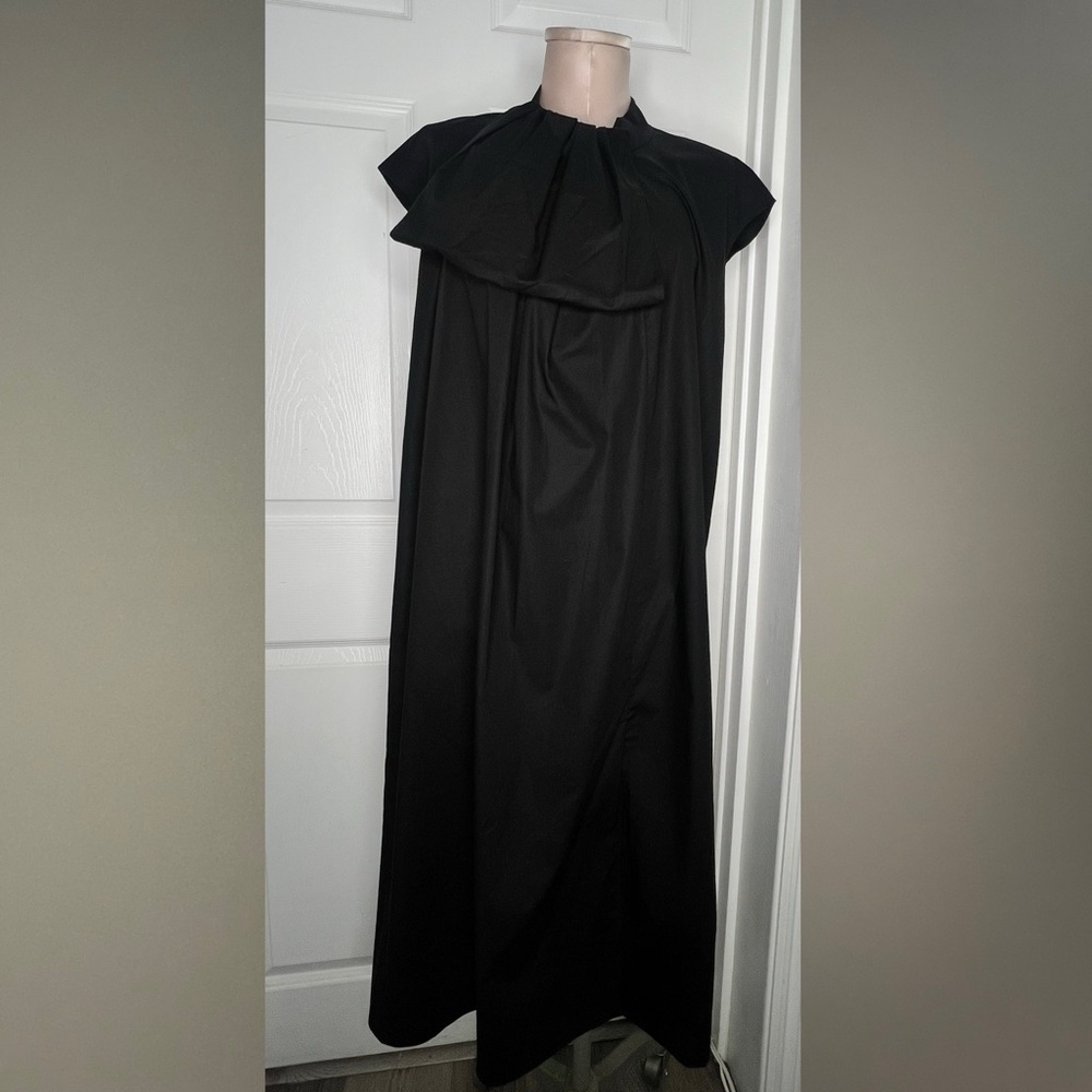 Cuyana Black Maxi Cotton Chic Dress Sz S - Picture 16 of 16